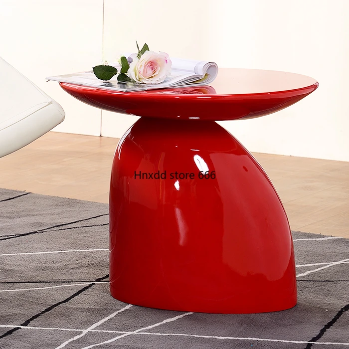 Nordic fiberglass mushroom table small round coffee table