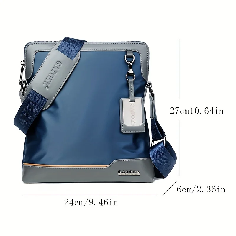 حقيبة كتف رجالية أنيقة من القماش الراقية، هدية مكررة للأقارب الذكور والأصدقاء.