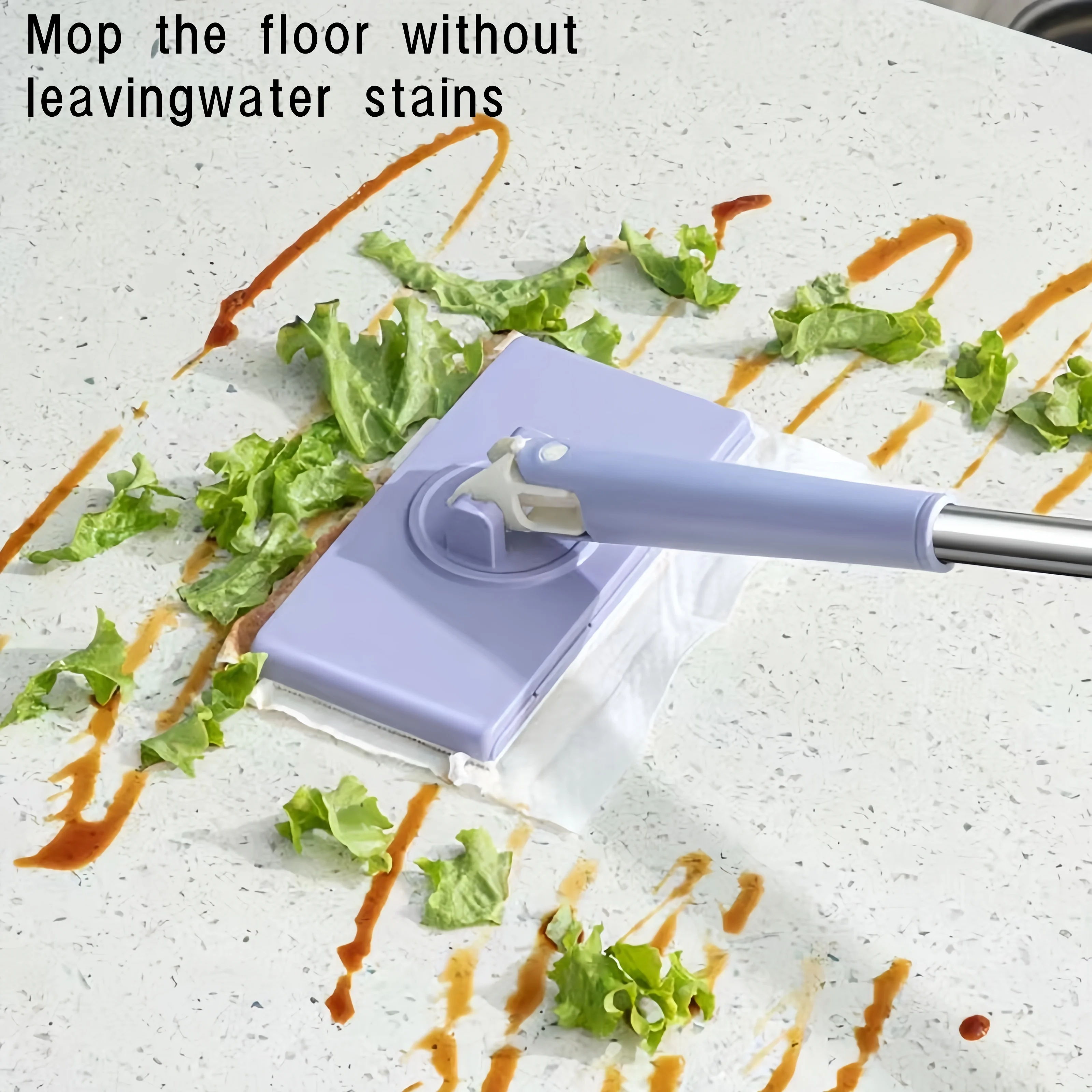 1 disposable mop, eco-friendly and economical, hands-free replacement, dry and wet multi surface floor cleaner, bathroom