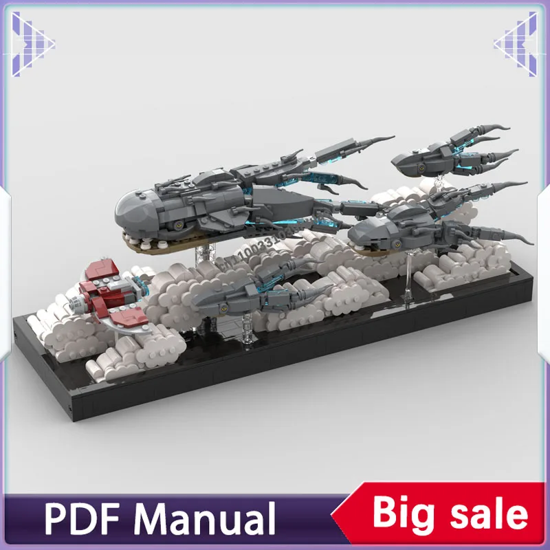 

Набор строительных блоков «Марша Очерчества», космическая война, взрослые мочи, кирпичи, военный военный космический корабль, модель звезды, Рождественский подарок