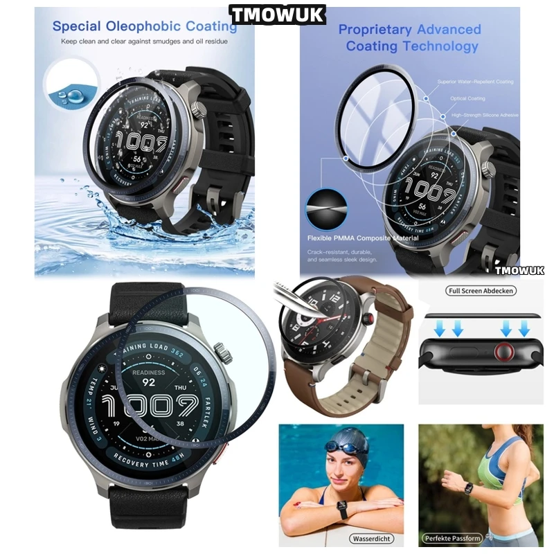 

For Amazfit Balance 2 Balance2 Anti - Scratch HD Soft Screen Protector Film