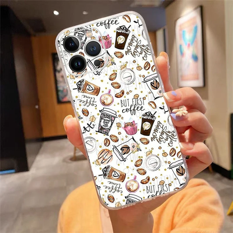 حافظة هاتف لهاتف آيفون 17 اير 17 16 برو ماكس 15 14 13 برو ماكس 15 16 برو 15 بلس موافق ولكن القهوة الأولى #1