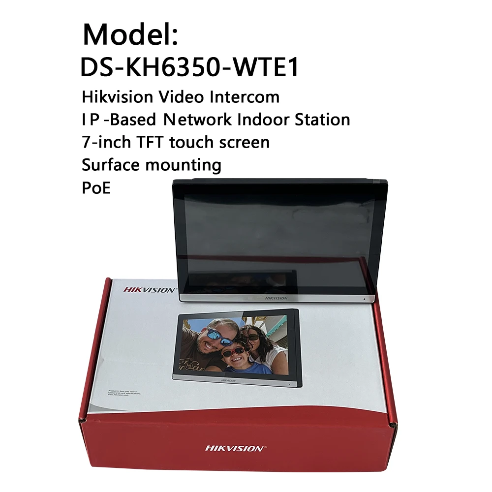 Hikvision 7 インチ IP ビデオ インターホン キット DS-KH6320-WTE1 DS-KH6350-WTE1 DS-KH8350-WTE1 DS-KH9310-WTE1(B) DS-KV6113-WPE1(C) 屋内