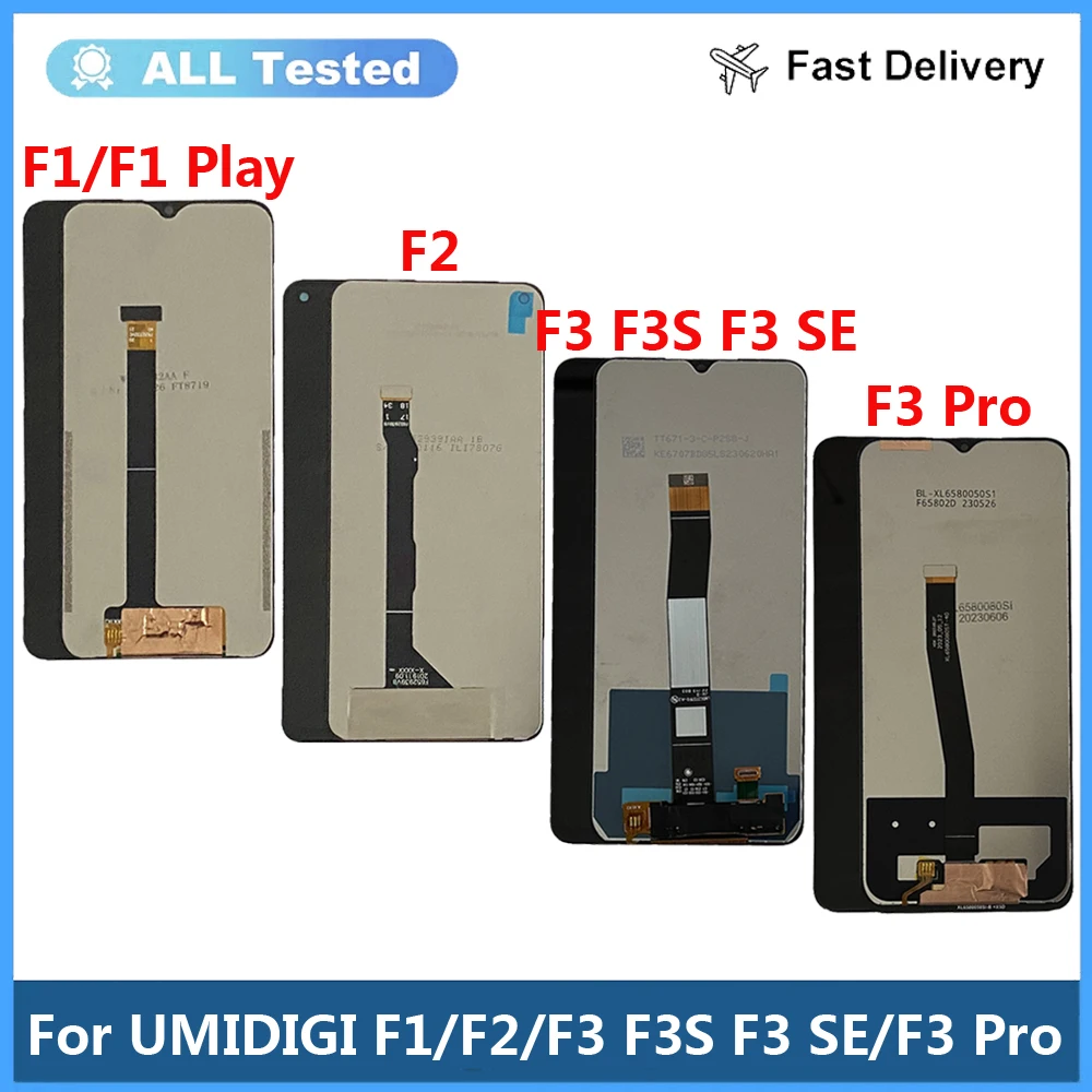 For UMIDIGI F1 F2 F3 Pro LCD Display Touch Screen Replacement For UMIDIGI F1Play LCD UMIDIGI F3S F3 SE LCD Display Repair Parts