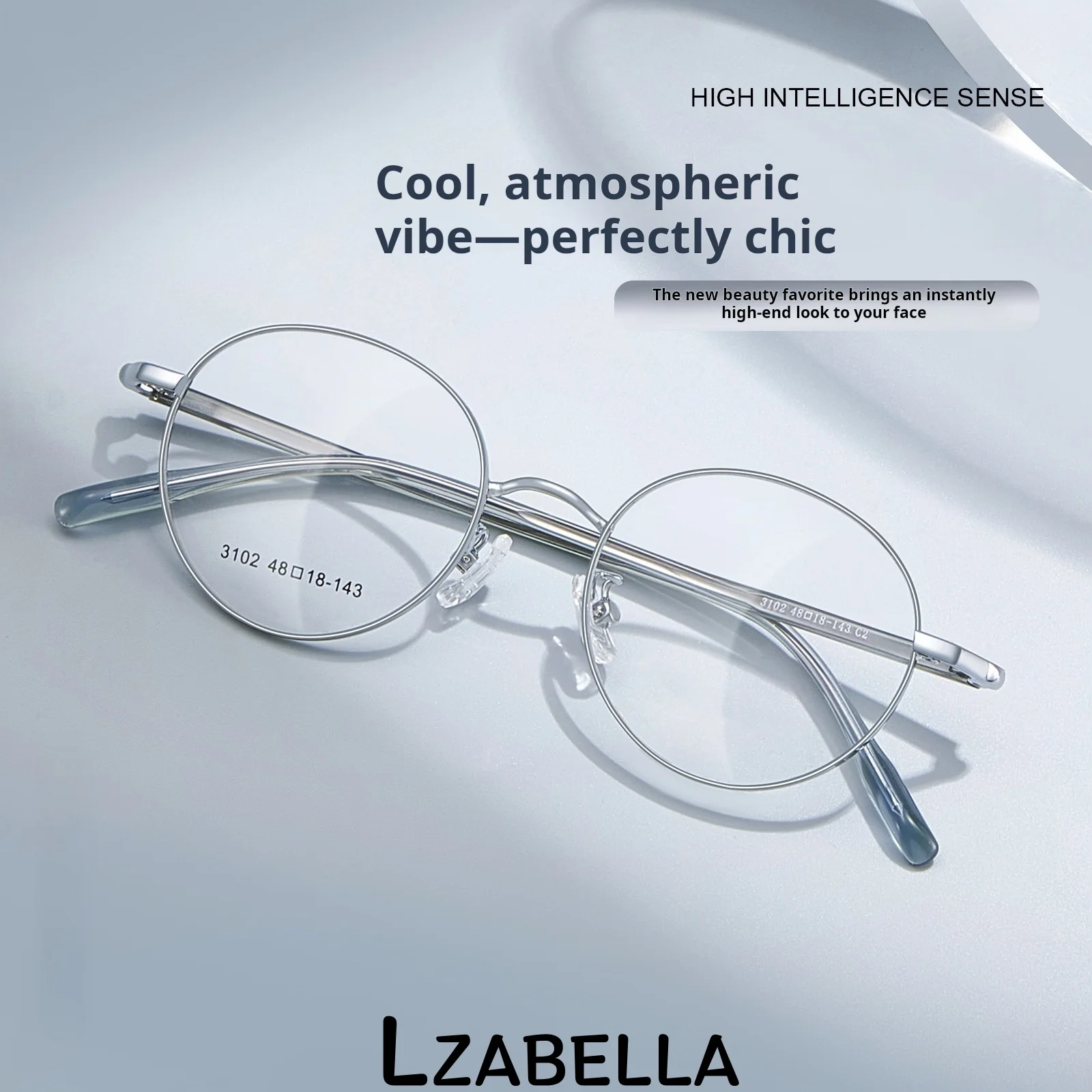 

Lzabella Retro round Alloy Eyeglass Frame Fashionable Precision Hinged Elegant Small Size Daily Student Glasses Frame 3102