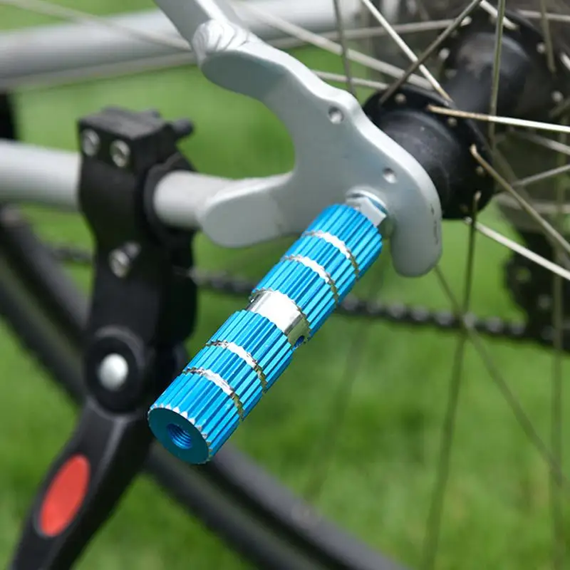 Anti Slip Bike Pedals 1 Pair Axle Foot Rest Pegs Universal Bicycle Front Rear Socle Pedal for Safe Urban Commuting