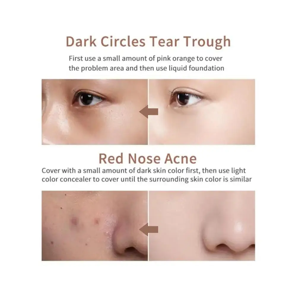 Profissional Rosto Corretivo Paleta, Maquiagem, Corretivo, Capa Fundação, Contorno, Local, Base Cobertura, Eye Fu X4v0, 3 Cores