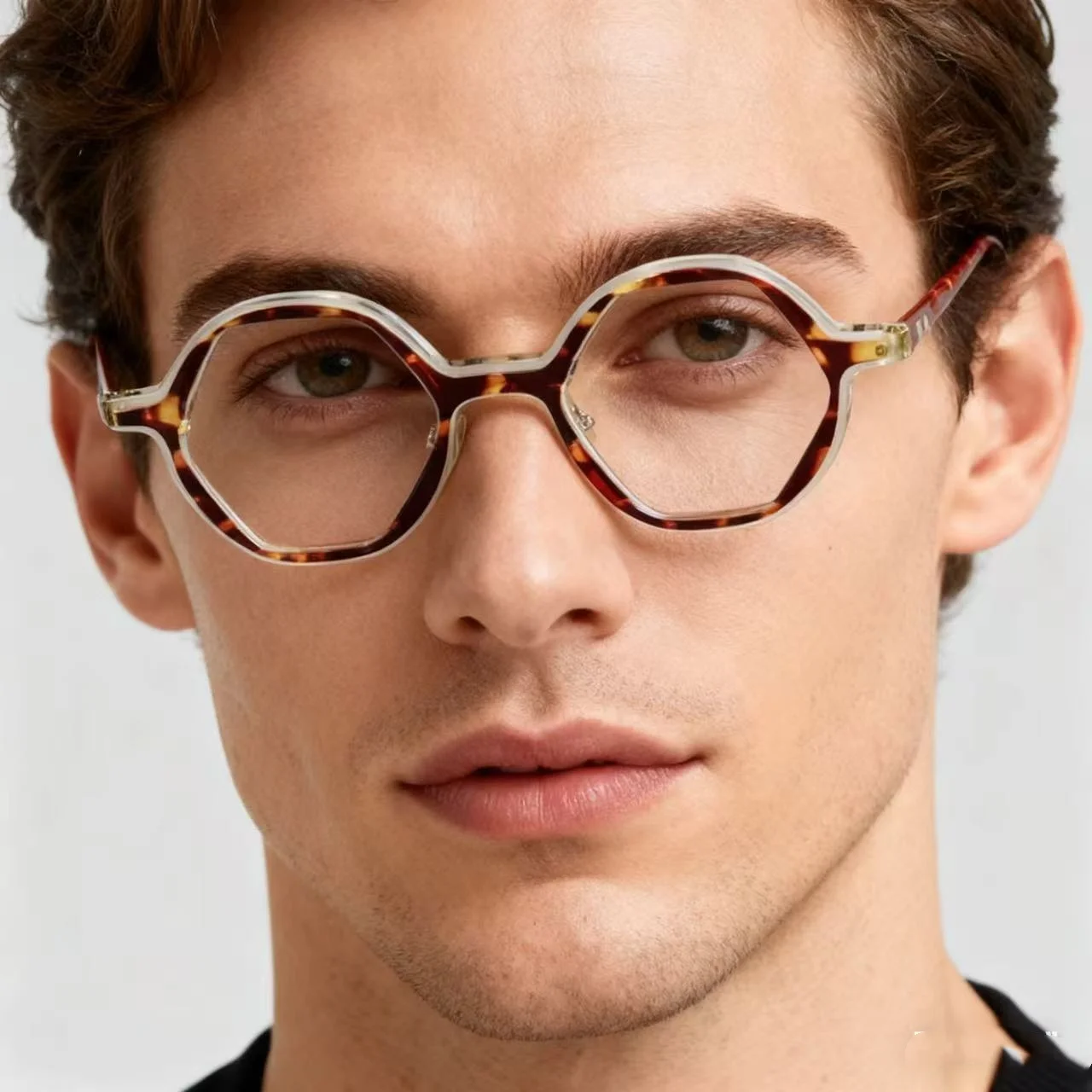 إطارات النظارات النسائية خلات مكافحة الضوء الأزرق إطار نظارات مربع للرجل قصر النظر نظارات البصريات النظارات الطبية