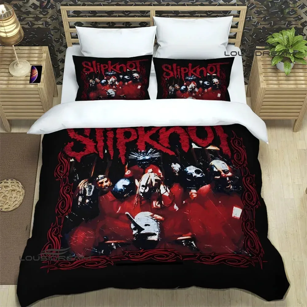 S-SLIPKNOT band printed Bedding Sets exquisite bed supplies set duvet cover bed comforter set bedding set luxury birthday gift