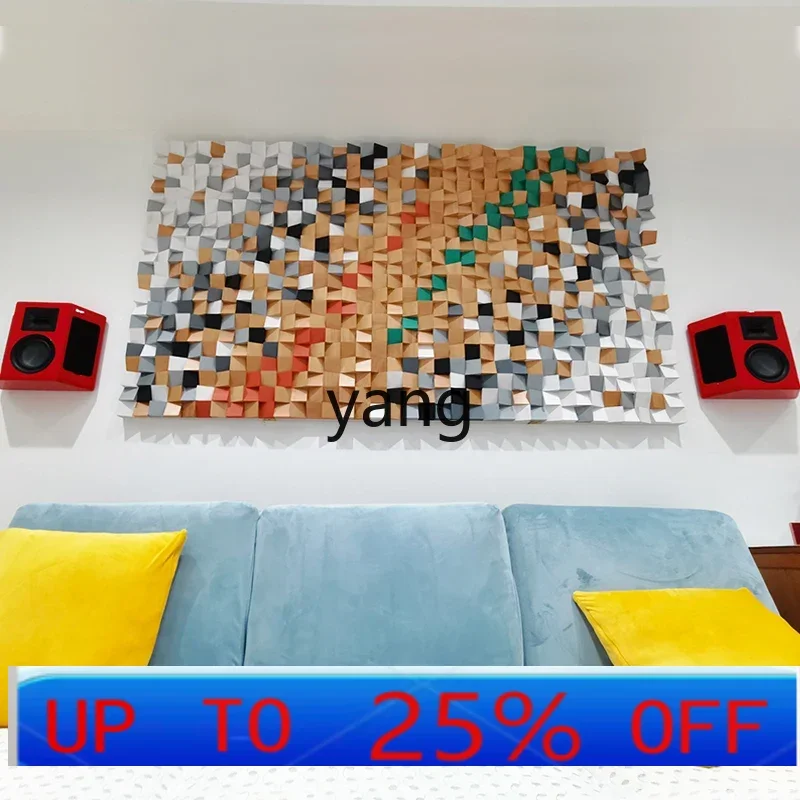 لوحة نشر غرفة الصوت والفيديو LTT من الخشب الصلب ثلاثي الأبعاد جدار خشبي ممتص للصوت لوحة جدارية للأريكة