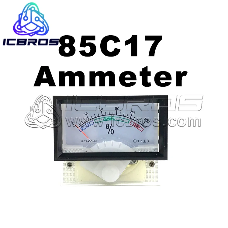 85C17 Ammeter Pointer Mechanical Head Mask Machine Dial GauGe Opening Meter Ultrasonic Current