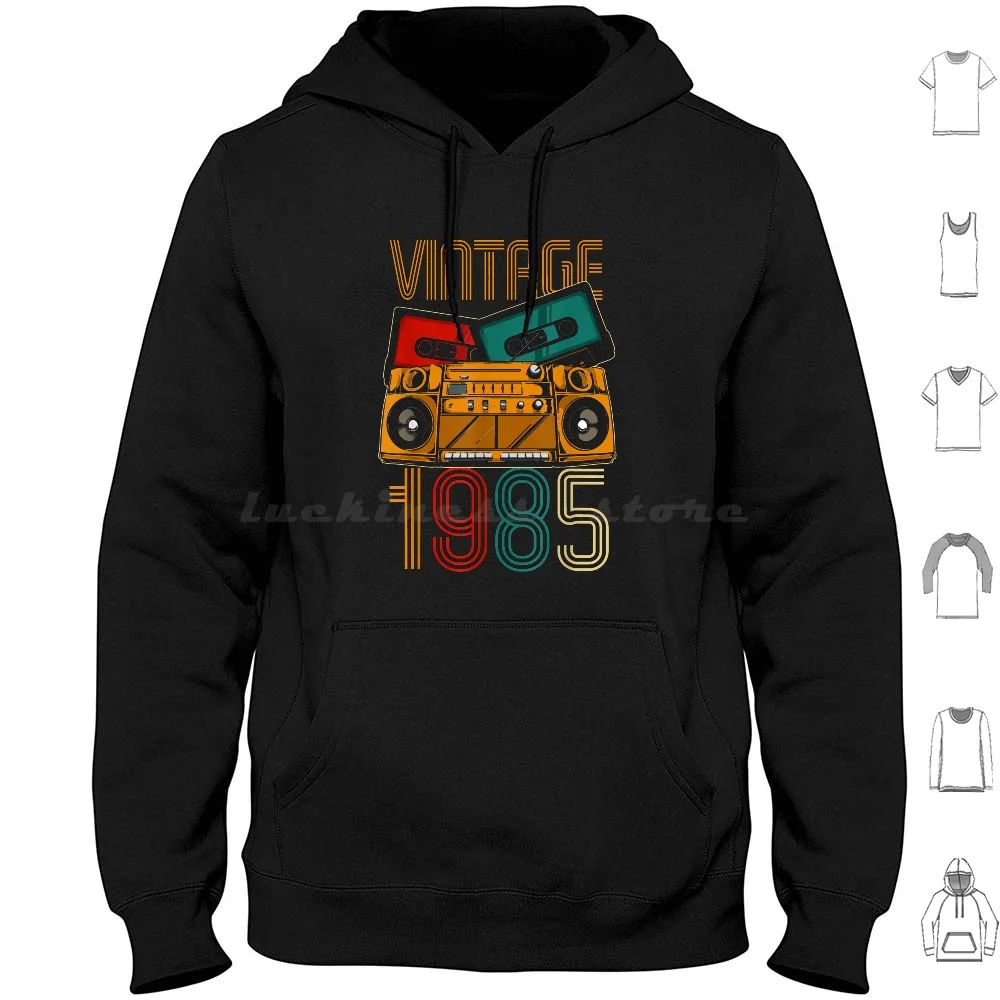 36Th Birthday Gifts-Years Old Vintage 1985 T-Shirt Hoodie cotton Long Sleeve 36Th Birthday Years Old Vintage 1985