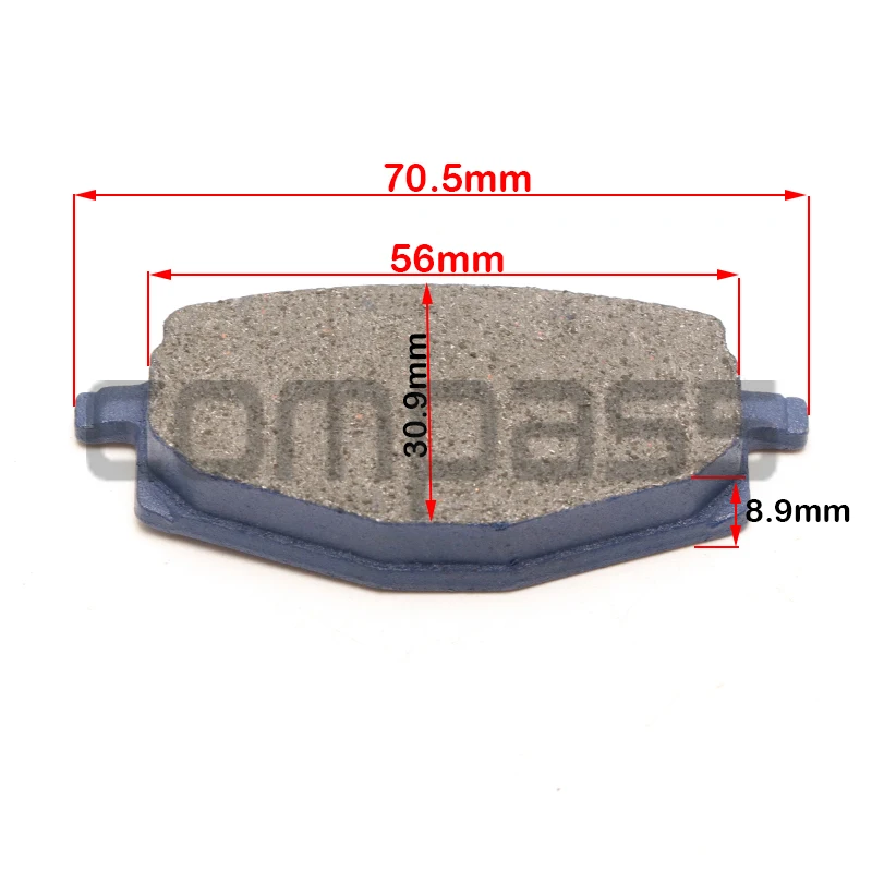 Motorcycle Modified Brake Parts Rear Disc Brake Pad Suitable For GILERA 125 Apache 1991 RC Top Rally 1989-1992 600 1989 1990