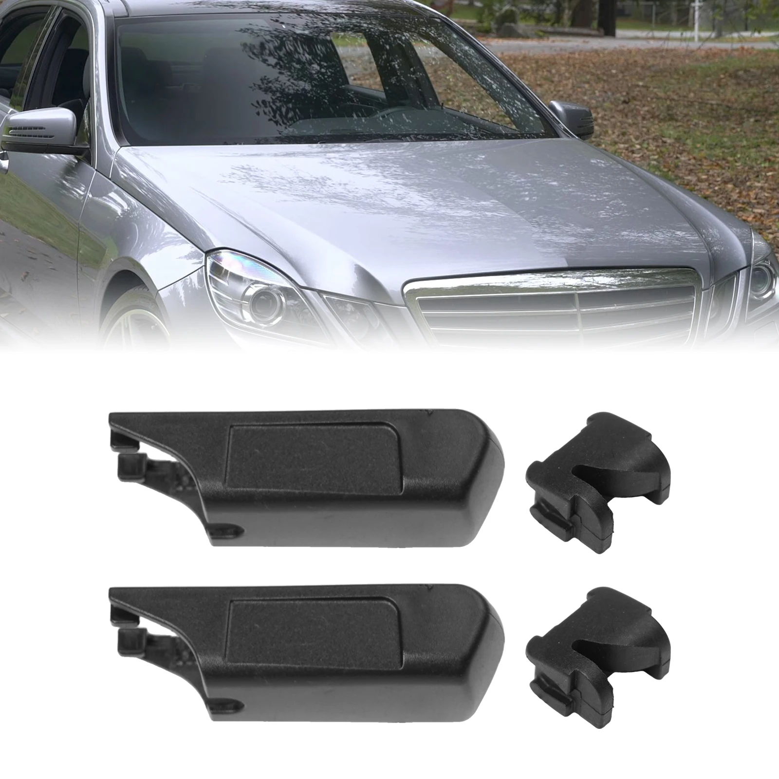 BLACK W000050335 Easy Installation ABS Material Enhances Appearance Robust Plastic Tool-Free Installation For A-Class