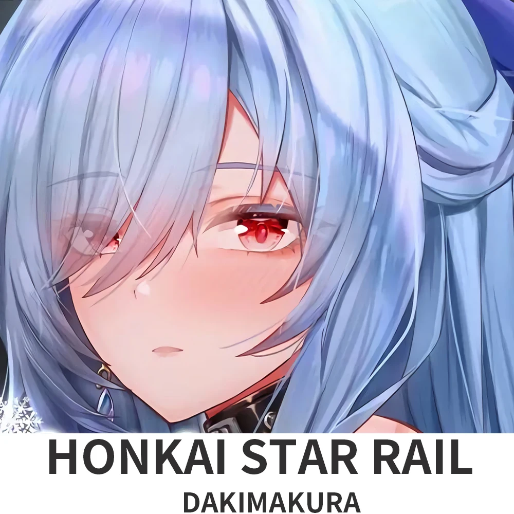 Dakimakura Honkai Star Rail Jingliu Anime Style Pattern Pillow Cover Sofa Bed Cushion Case Xmas Gifts