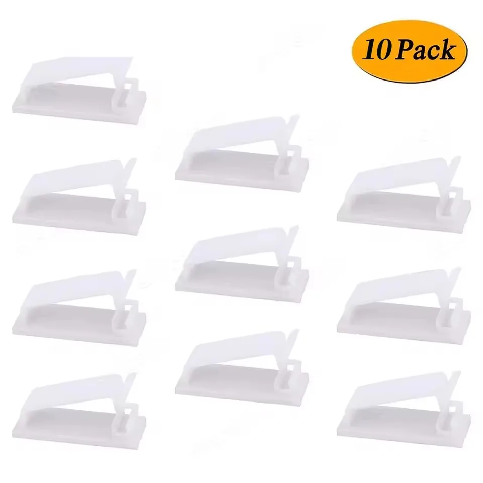 Zelfklevende kabelorganizer Kabelklemclips Houder Klembeheer Auto USB-datakabel Decoratieve snoeroproller Manager - afbeelding 1