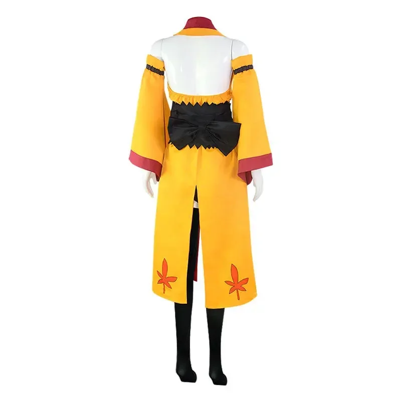 Edens Zero Anime Homura Kogetsu Kimono Women Uniform Suit Cosplay Costume Yellow Dress Girls Party Clothes Halloween Costumes OI