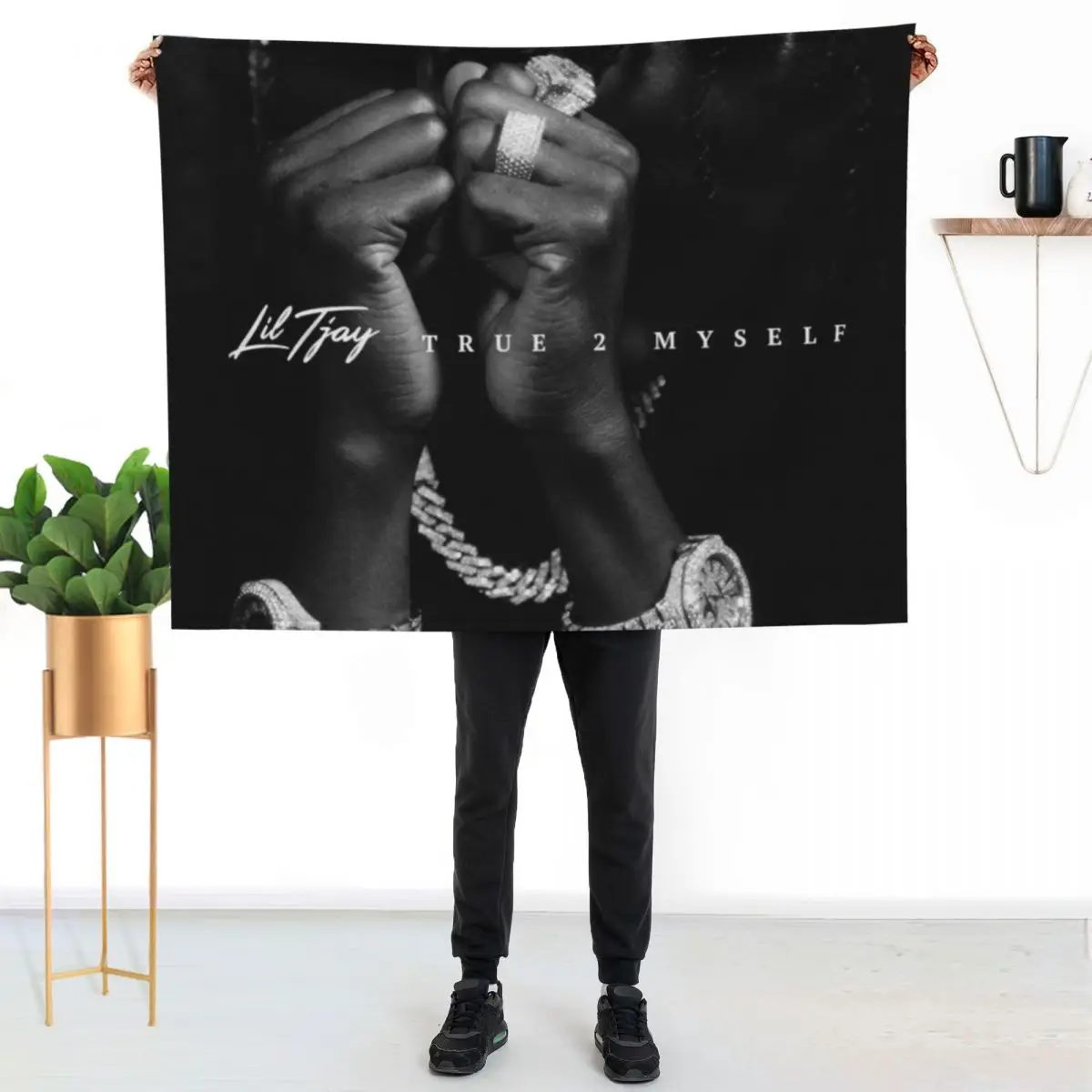 

lil true 2 red tjay Throw Blanket Soft Cozy Blanket for Pet Kids Adults