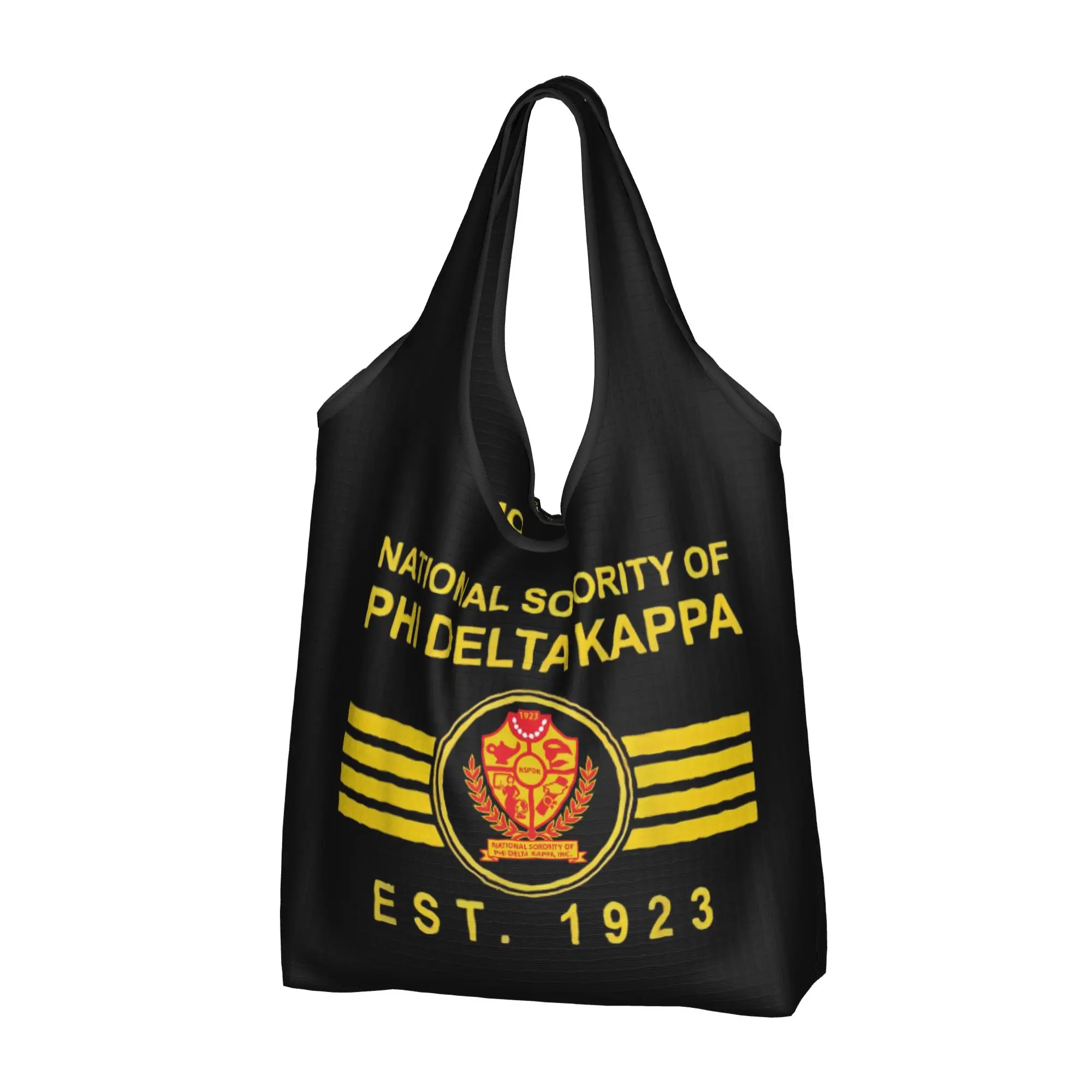 Custom Phi Delta Kappa Sorority ΦΔΚ African American Women  Shopping Bag Women Portable Big Capacity Grocery  Tote Shopper Bags