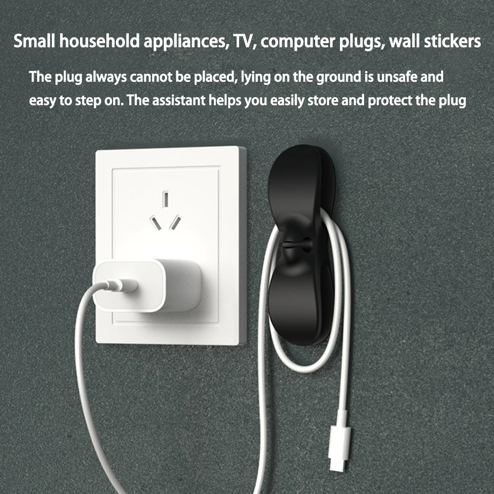 

Self Adhesive Cable Management Clips, Cable Organizers Sticky Wire Clips Cord Holder for TV PC Laptop Desktop Home Office