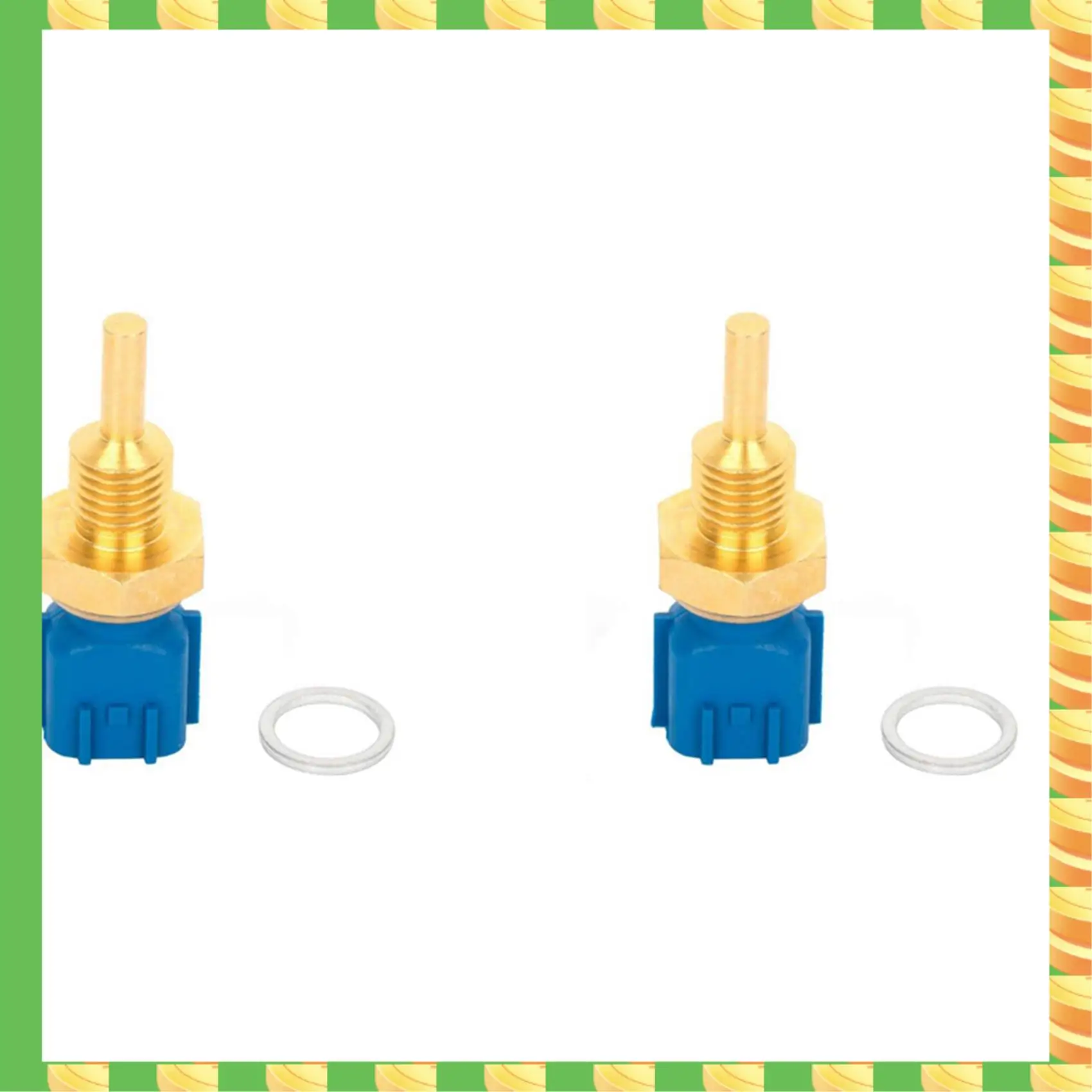 

AB53 2X Датчик температуры охлаждающей жидкости двигателя 14919-32019A Датчик температуры охлаждающей жидкости двигателя для Nissan, Infiniti 22630-43Y00