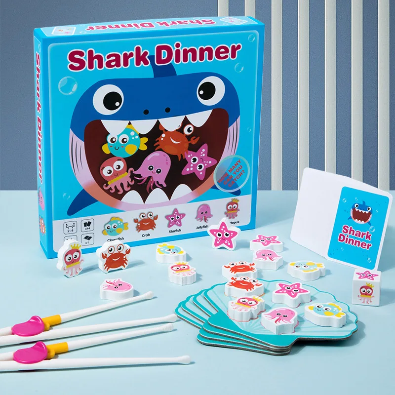 Montessori Animal Feeding Toys Clip Beads Puzzle Game Wooden Interaction Play House Early Education Fine Motor Educational Toys