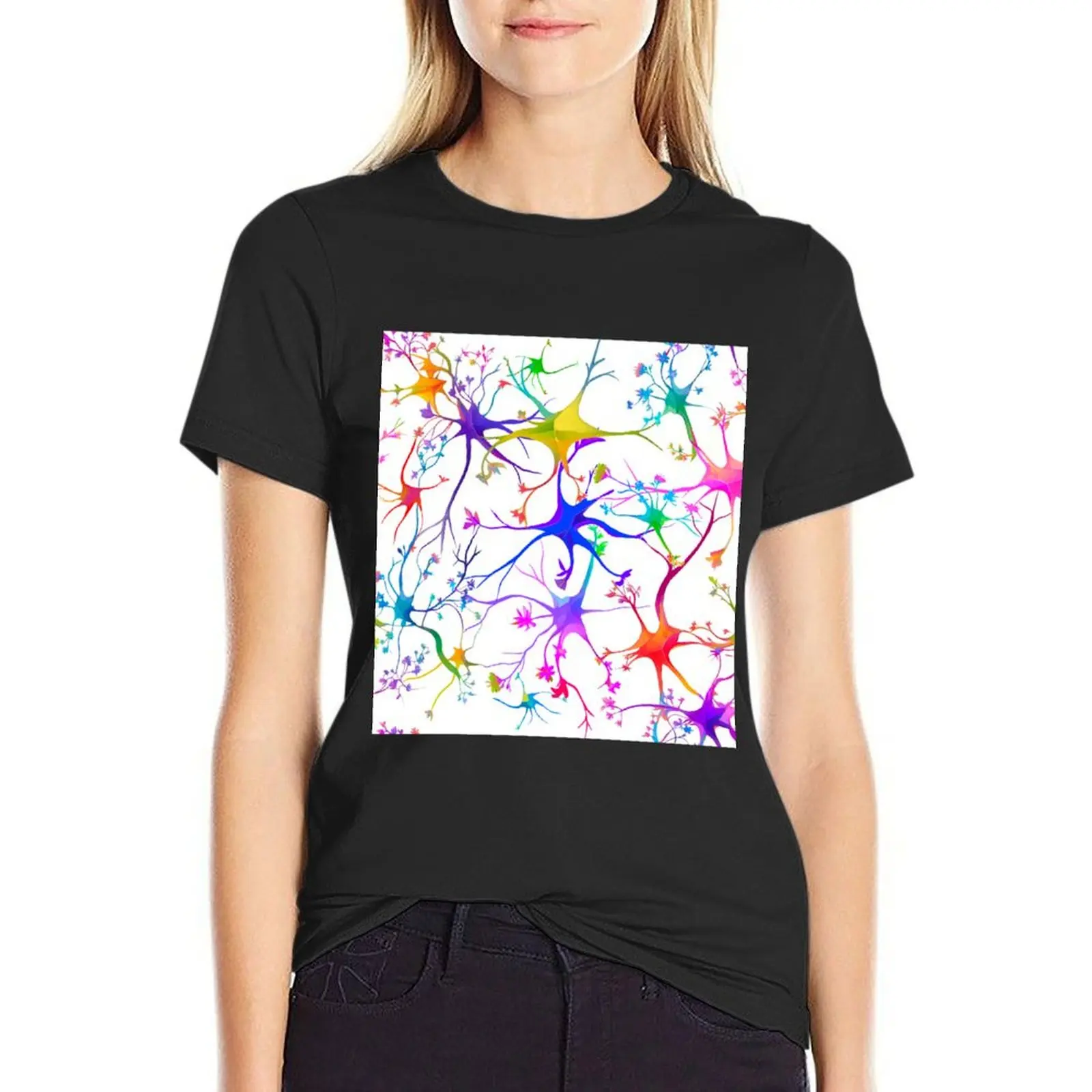 

Neuronal Blooms T-Shirt heavyweights funny customs cropped t shirts for Women