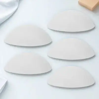 

5 Pairs Bra Pads Inserts Round Waterproof Polyester Foam Padding Sports Reusable Washable Bras Enhancer Pad