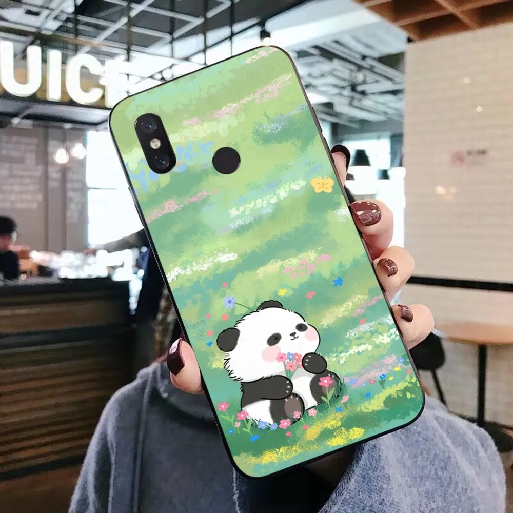 Fubao panda Phone Case For Xiaomi Mi 5X 8 9 10 11 12 lite pro 10T PocoX3pro PocoM3 Note 10 pro lite