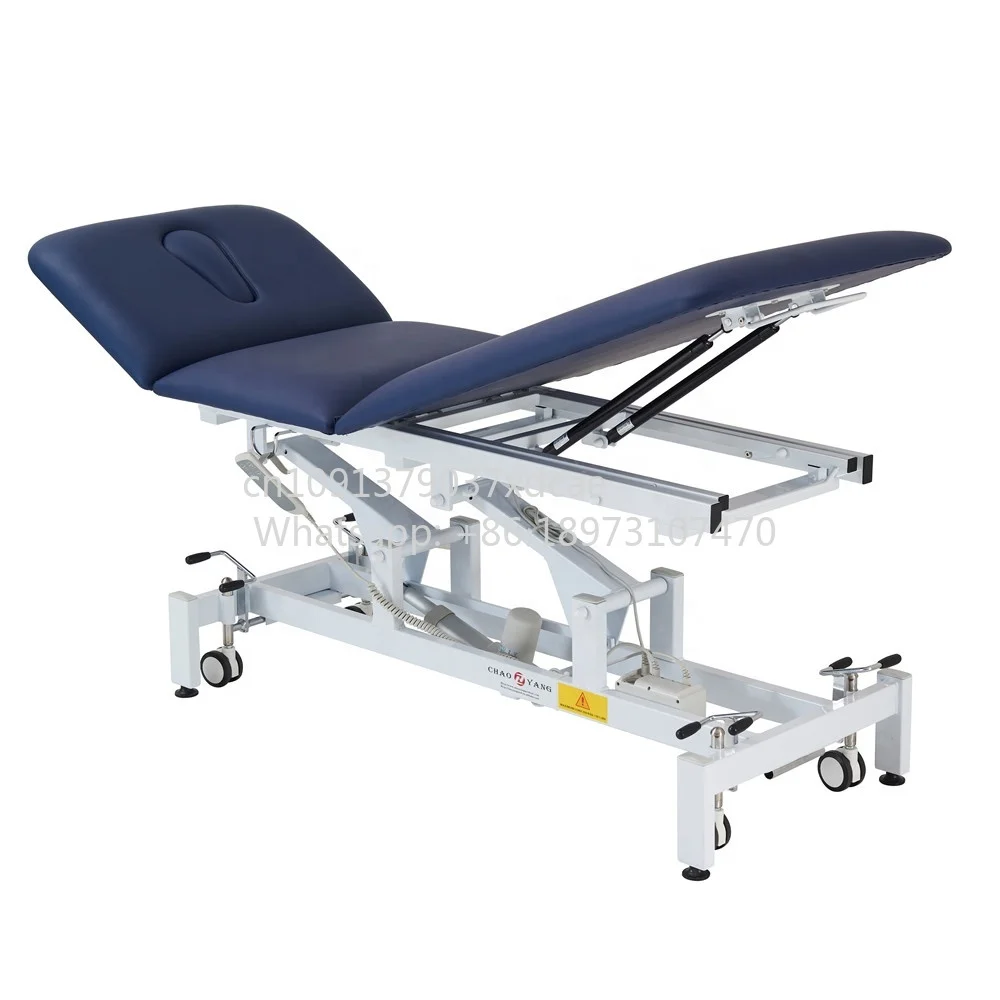 2026Flexible Waterproof/Fireproof Cover Physical Electric Treatment Table Massage Couch .Examination Bed