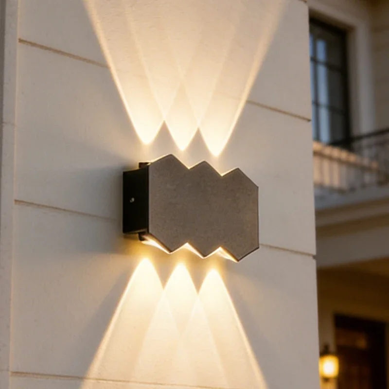 Außenwandleuchte LED-Lampen Wasserdicht Villa Innenhof Außenbereich Gartendekoration Moderne Einfache Flur Treppen Tür Wandlampe