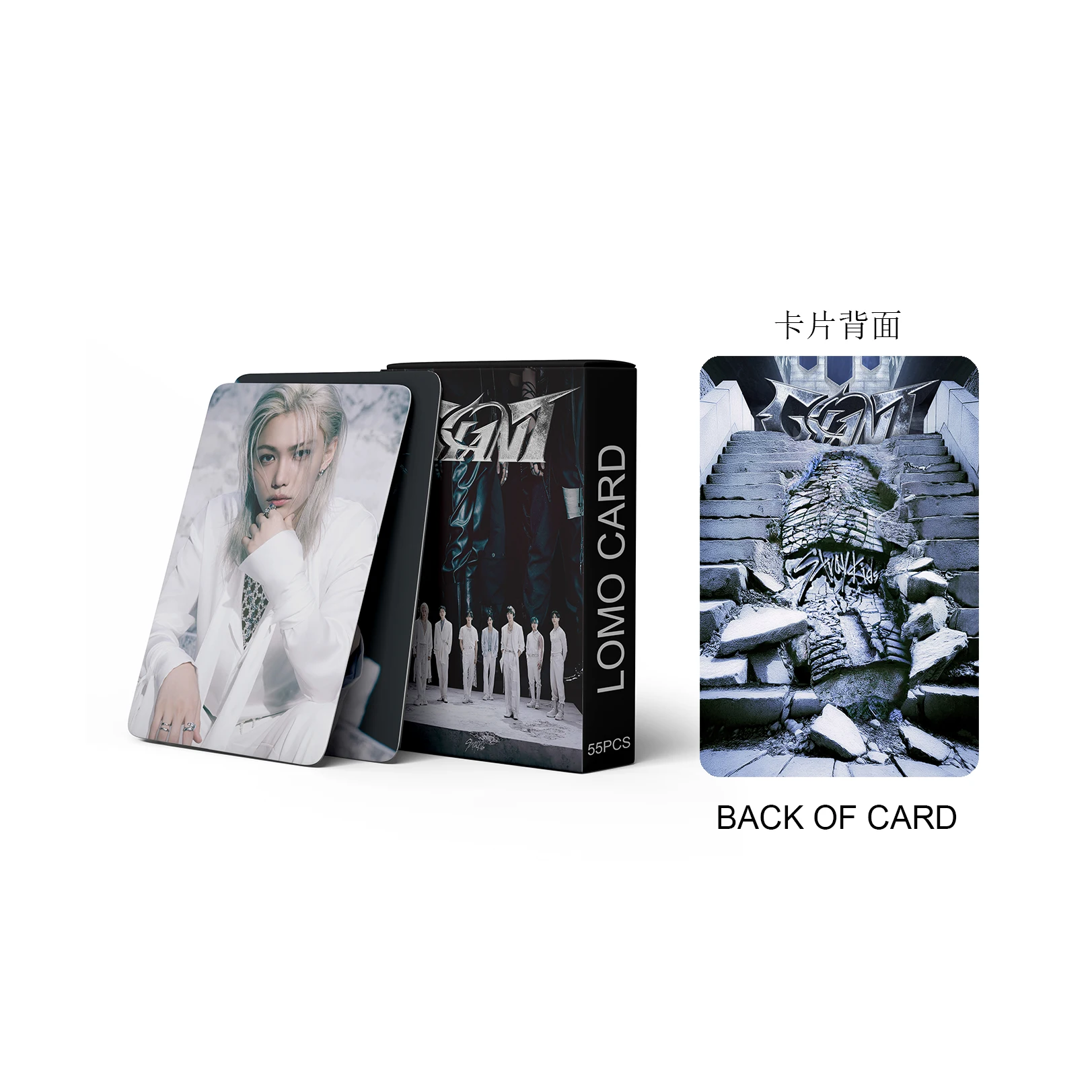 55 Tarjeta gigante especial del día de la banda de niño coreano Felix Hyunjin Tarjeta de onda coreana KPOP Tarjeta pequeña casera