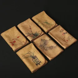 Painted Tea Towel Absorbent Rag Thickened Table Cleaning Tea Cloth Cotton Household Kitchen Cleaning Cloth Dish Cleaning Towels