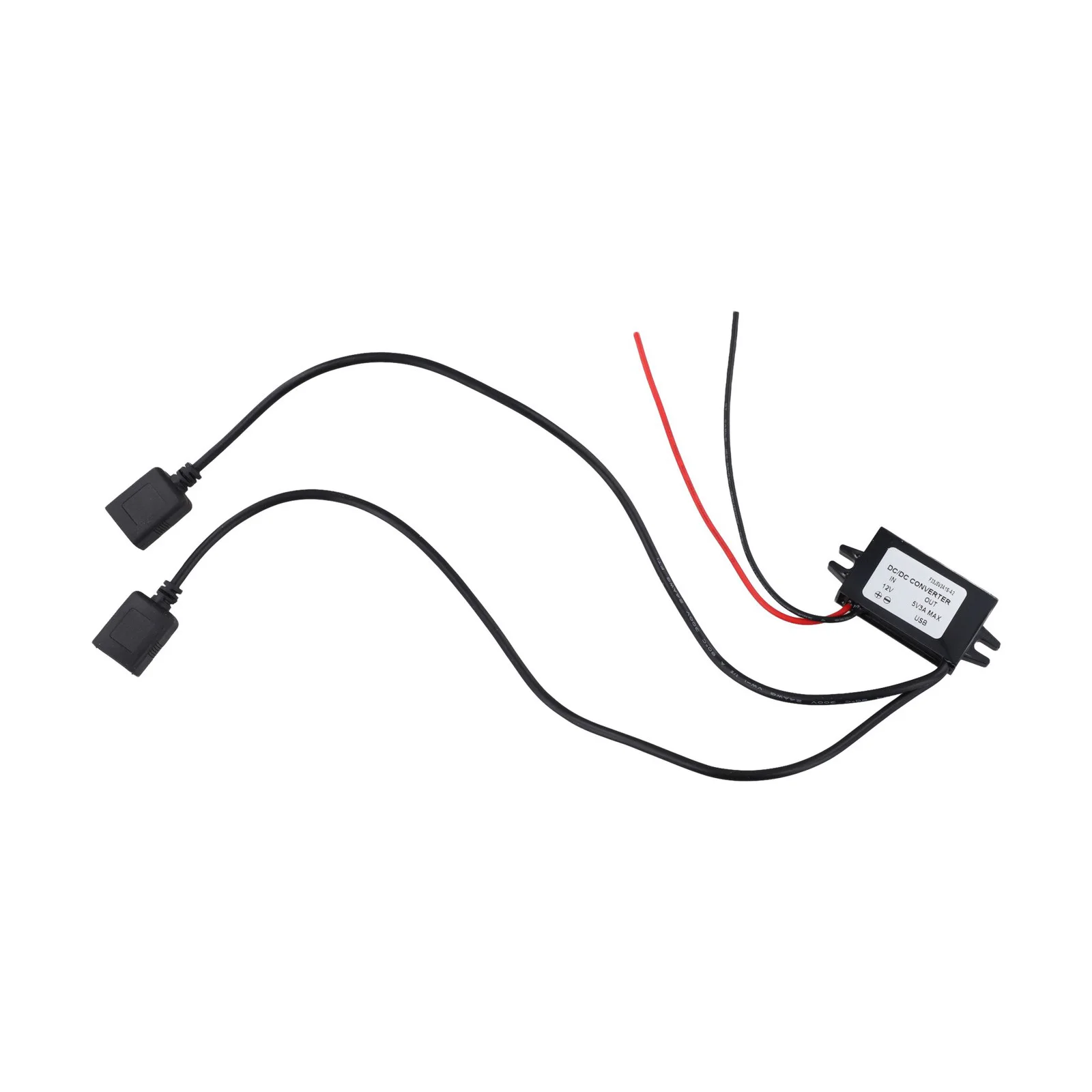 Dual USB Ports 12V To 5V Converter -25-80 Working Temperature 8V-23V Input Range Built-in Safety Protections For GPS Devices