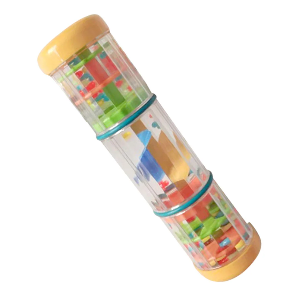 Kids Autistic Toy Rainbomaker Sound Cylinder Teaching Aid Toys Rotating Children Musical Mini Rainmaker