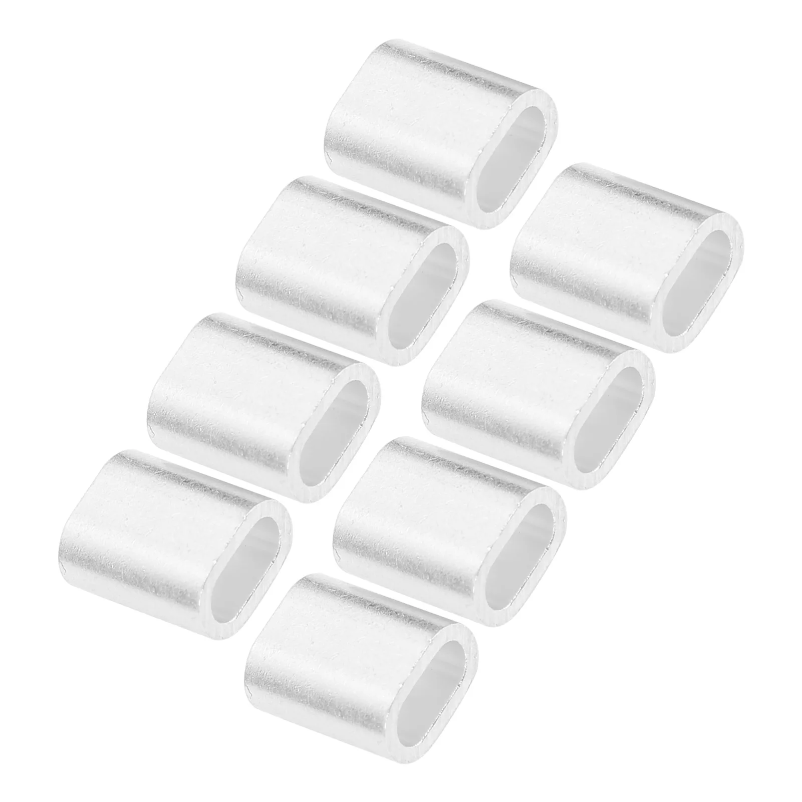 Aluminium Ferrules 1‑Hole Aluminium Ferrules Practical Stable Burr- M4 AL6063 for Rope Rigging
