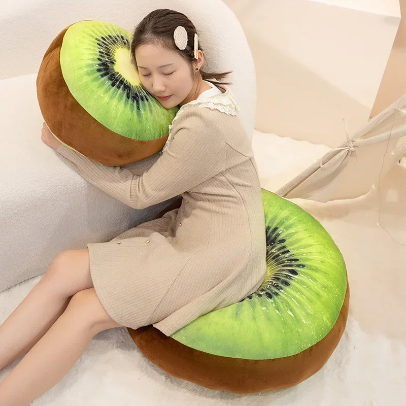 20/60CM Weiche Kiwis Simulation Plüsch Kissen Kissen Spielzeug Umweltfreundliche Pelzigen Obst Sofa Dekor Schlafzimmer Lounge Sitz für Familie