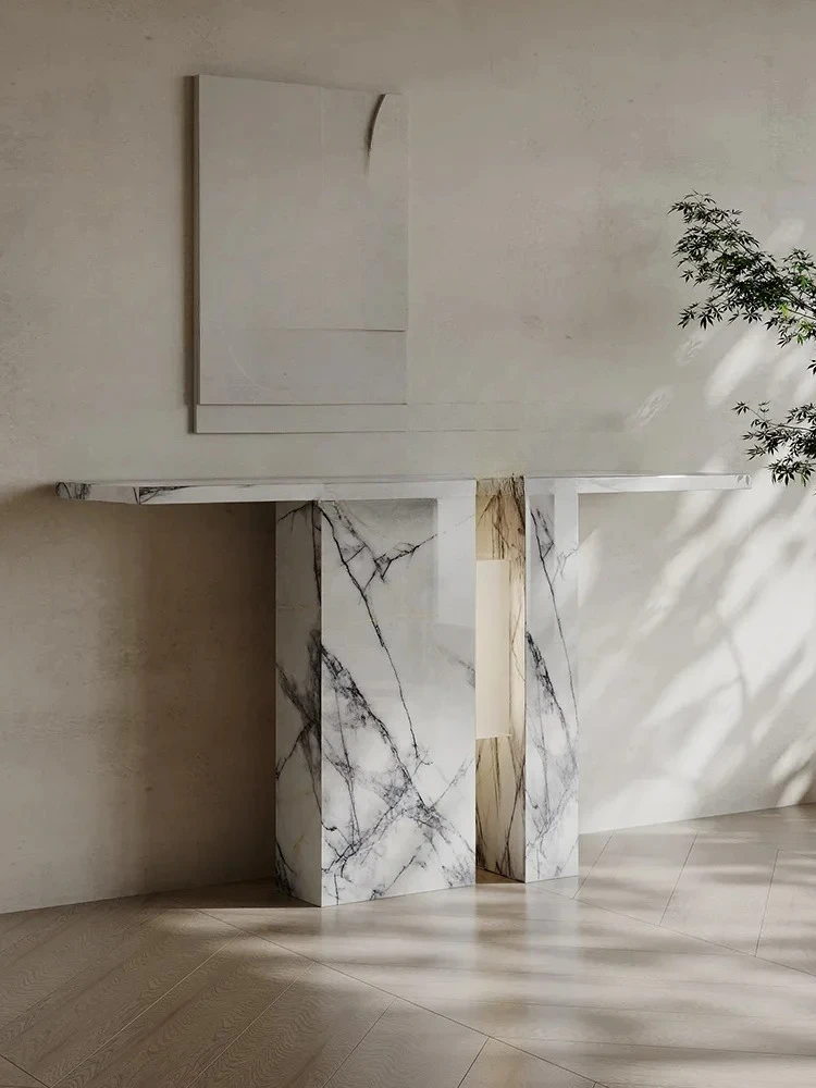 

Y Высококачественные бытовые консольные столы, настенные длинные узкие столы, легкая роскошная бытовая консоль в итальянском стиле