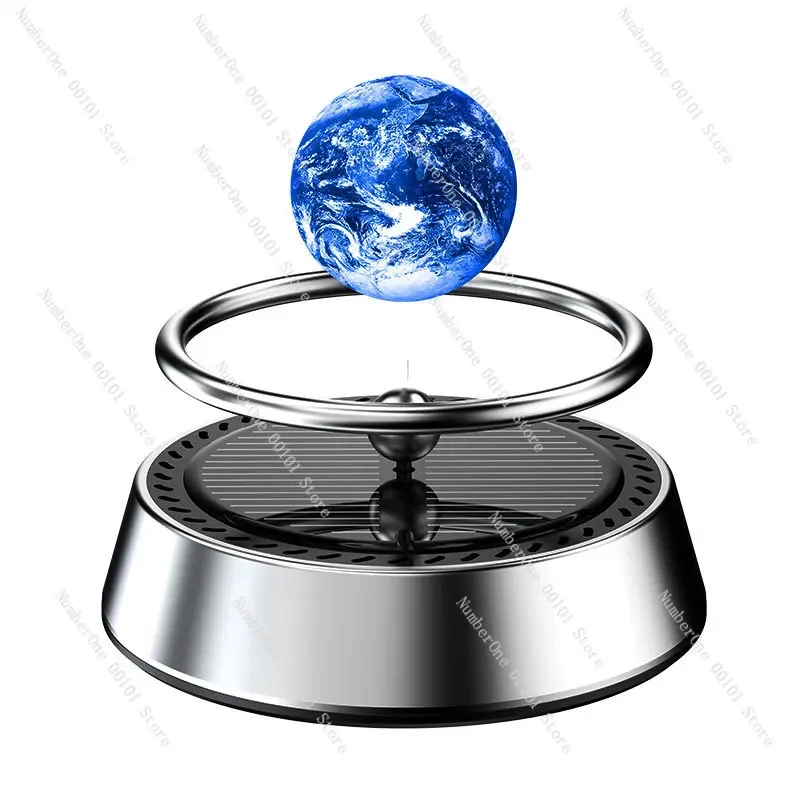 

Car Aromatherapy Light Sense Rotating Center Console Car Perfume Ornament Metal Solar Car Aromatherapy