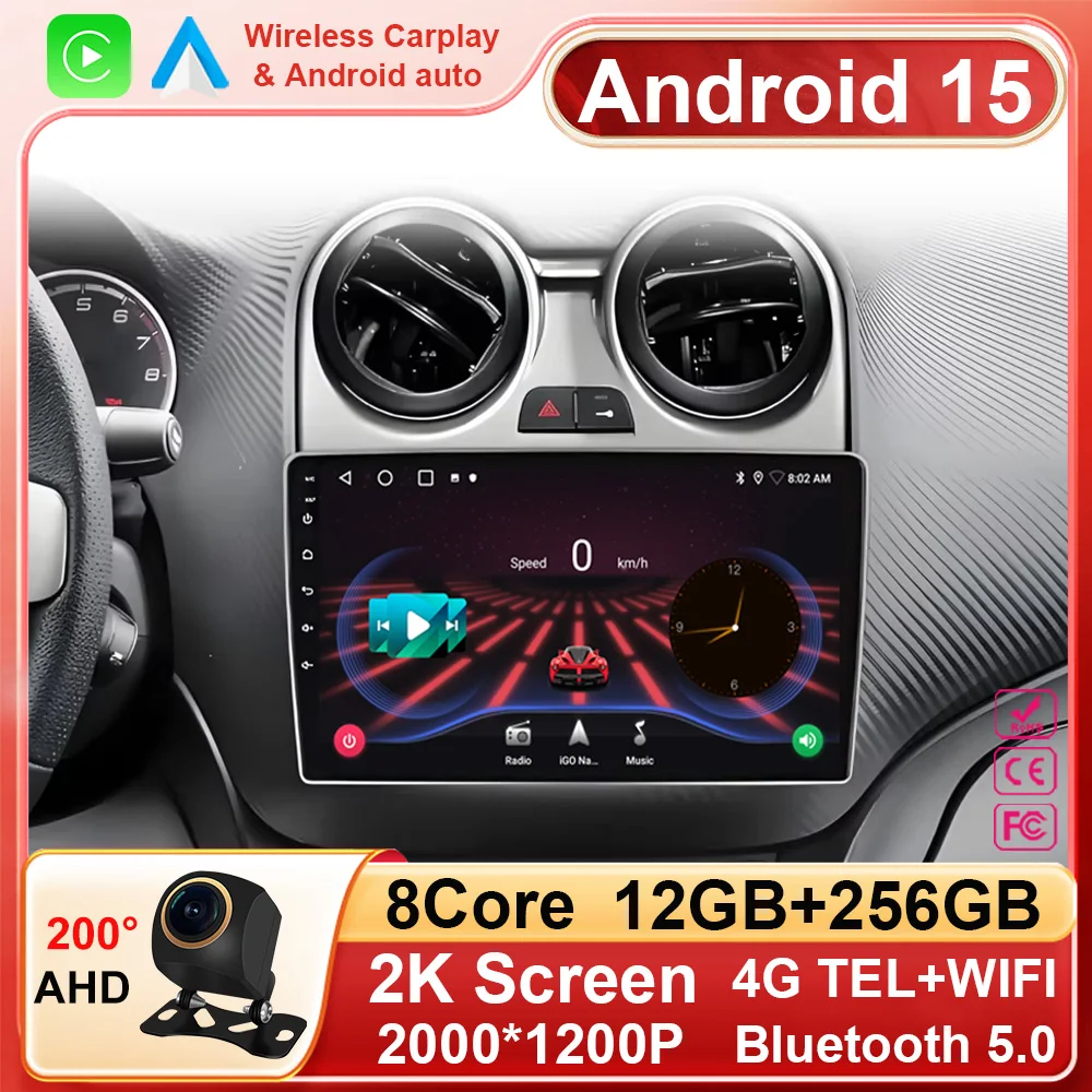 

Android 15 Car Multimedia Radio Player For Alfa Romeo MiTo 955 2008 - 2016 GPS Navigation CarPlay Auto Bluetooth DSP RDS Wifi