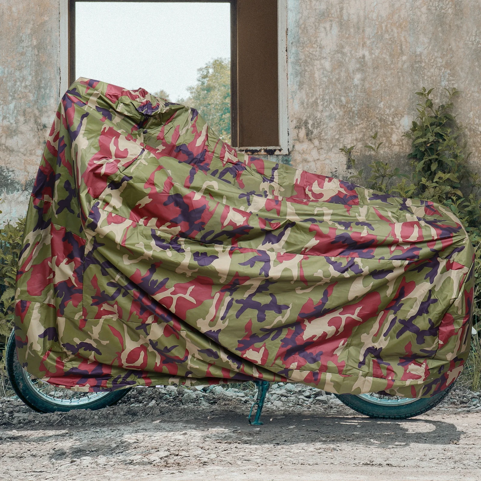 

1pc Waterproof Motorcycle Covers Heavy Duty Rain Protector Durable Bike Cover Breathable Motorbike Cover Storage Bag Shelter