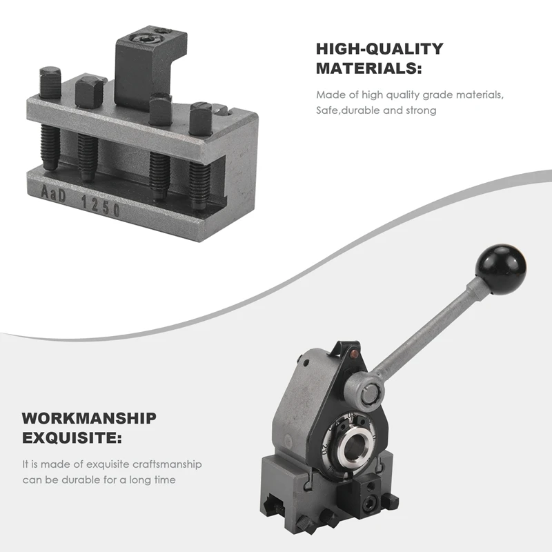 Lathe Quick Change Tool Post Set WM210V&WM180V&0618 12X12mm Tool Rest For Swing Over Bed 120-220Mm