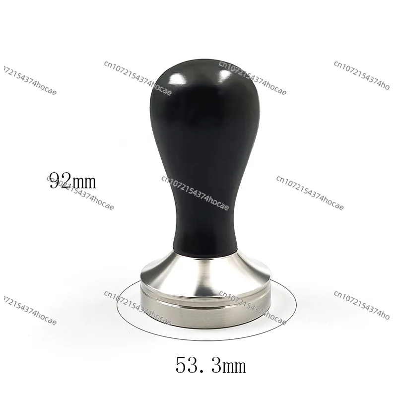 304 Stainless Steel Powder Press Coffee Powder Press Hammer,Household Coffee Machine Black Handle Compressor Handle Powder Cloth