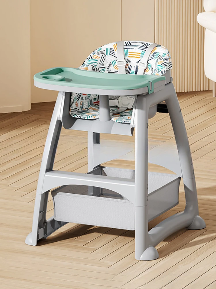 Commercial-Grade Baby Feeding Chair - Quick-Assembly Restaurant Highchair with Washable Cushion & Safety Belts