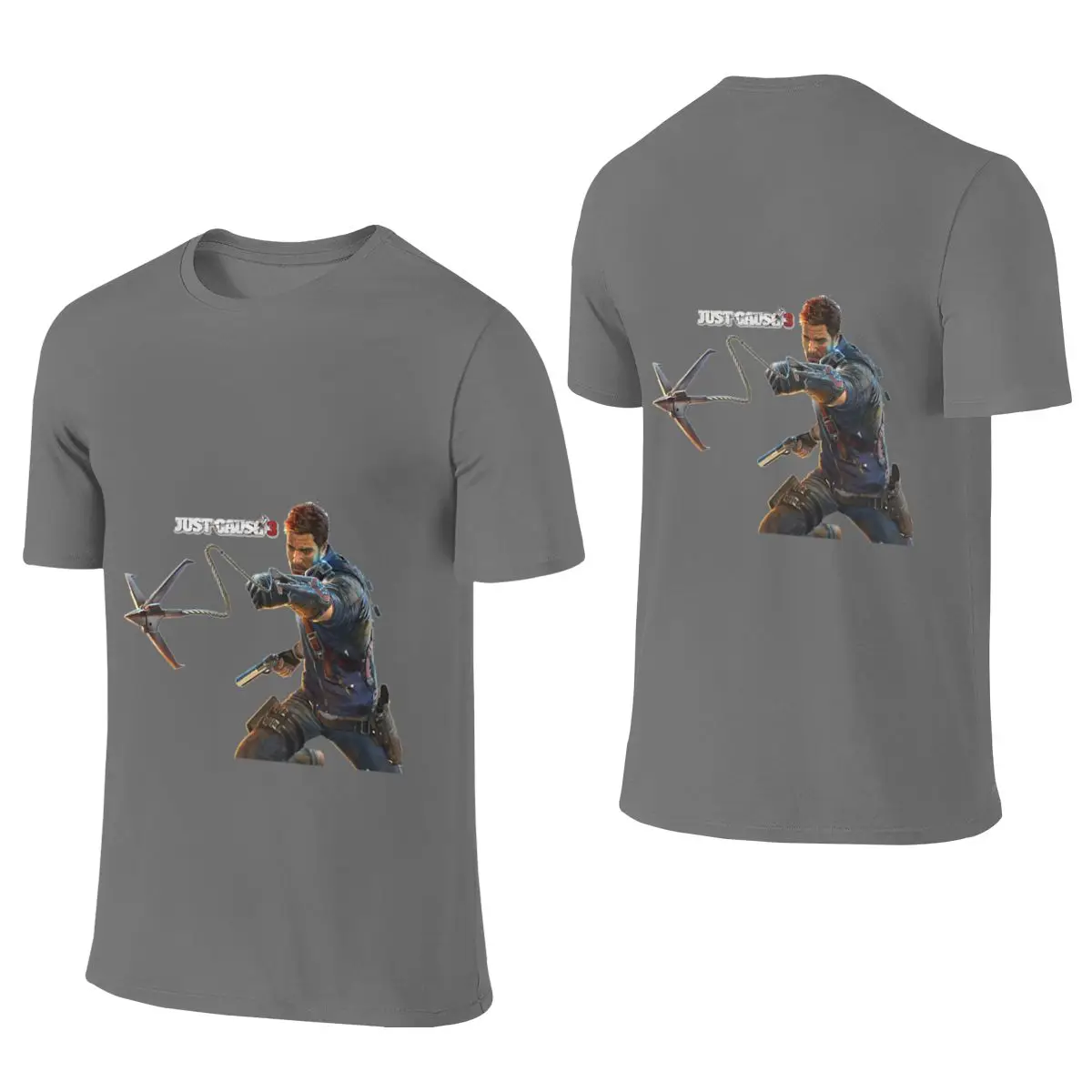 Just Cause 2 Business Casual Reversible T-shirt Korean Style Salt Style Everyday Versatility Shirt