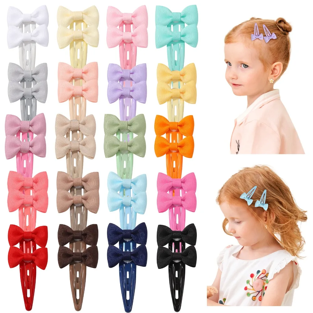 

RIBBON BOWS 10/20Pcs Mini BB Clip Hair Clip Set Kids Baby Girls Hair Bows Bangs Clips Hair Pins Cute Hair Accessories Gifts