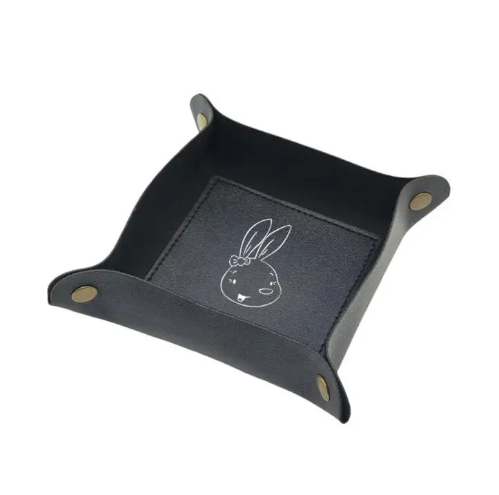 100 Pieces 10x15cm Cotton Bags + 100 Pieces Black Dice Trays Screen Printed With Nougatine Logo Printing Customised Logo