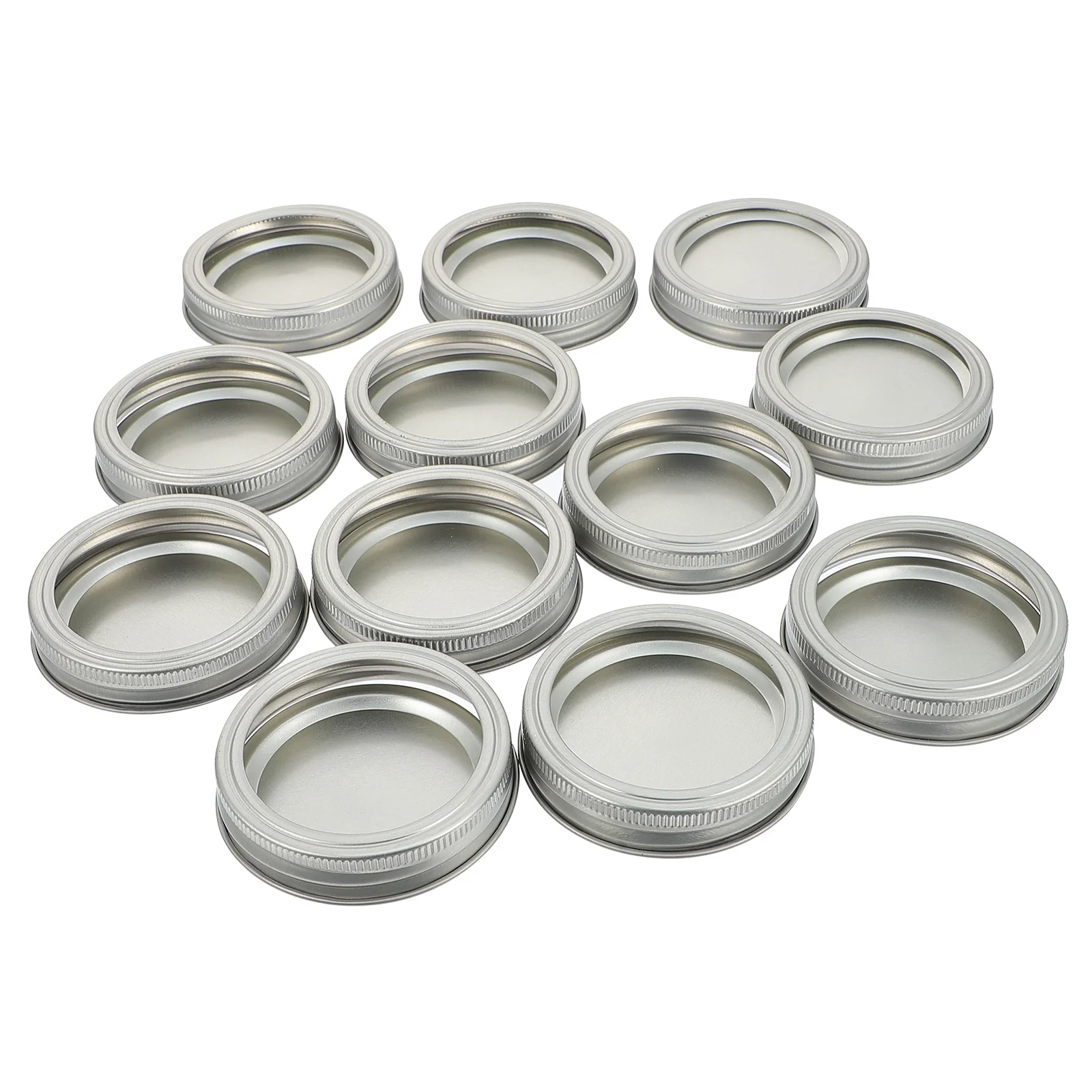 

12Sets Jars Seal Lids 70mm High Low Temperature Resistance Easy Open Close Preserve Food Freshness Canning Jar Lids