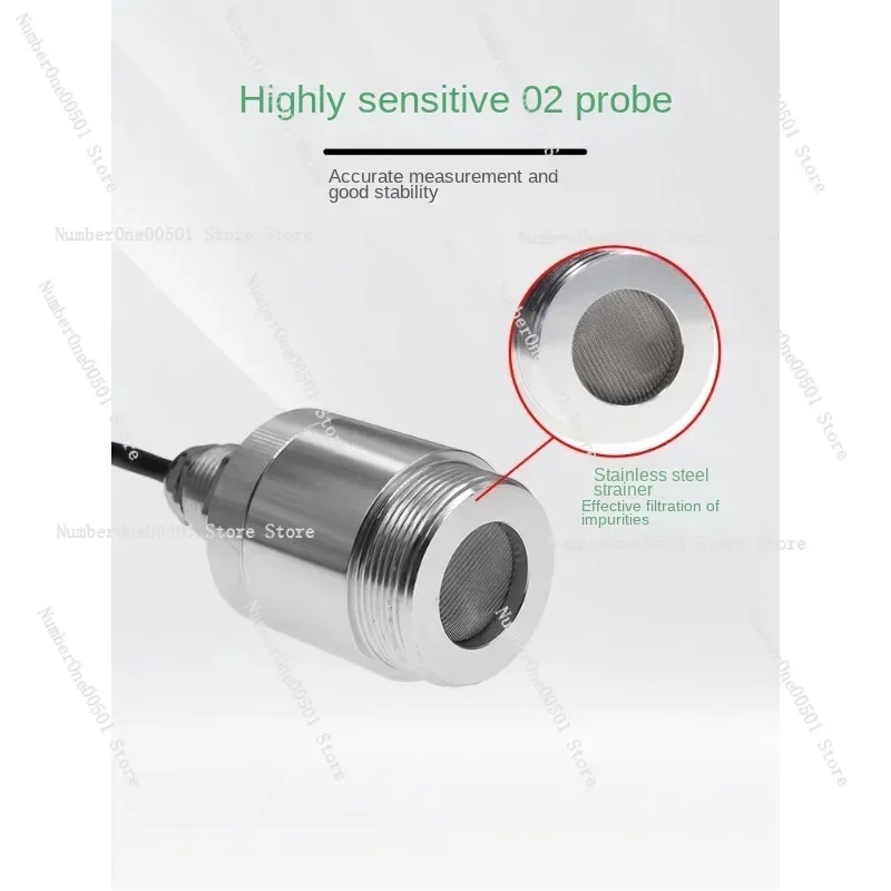 RS485 Oxygen Sensor High Precision Imported O ² Probe Infrared Protection Gas Transmitter