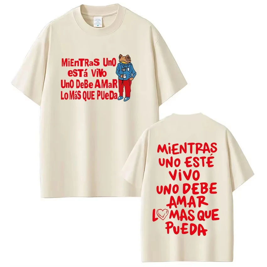 Bad Bunny T-Shirt Men Women Vintage Hip Hop Streetwear Oversized Unisex T Shirt Streetwear Print T-shirts for Men Women Fashion
